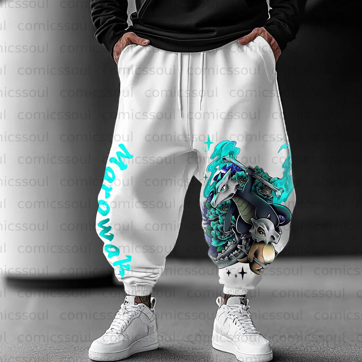 PKM-Unisex Anime Inspired Vintage Pants