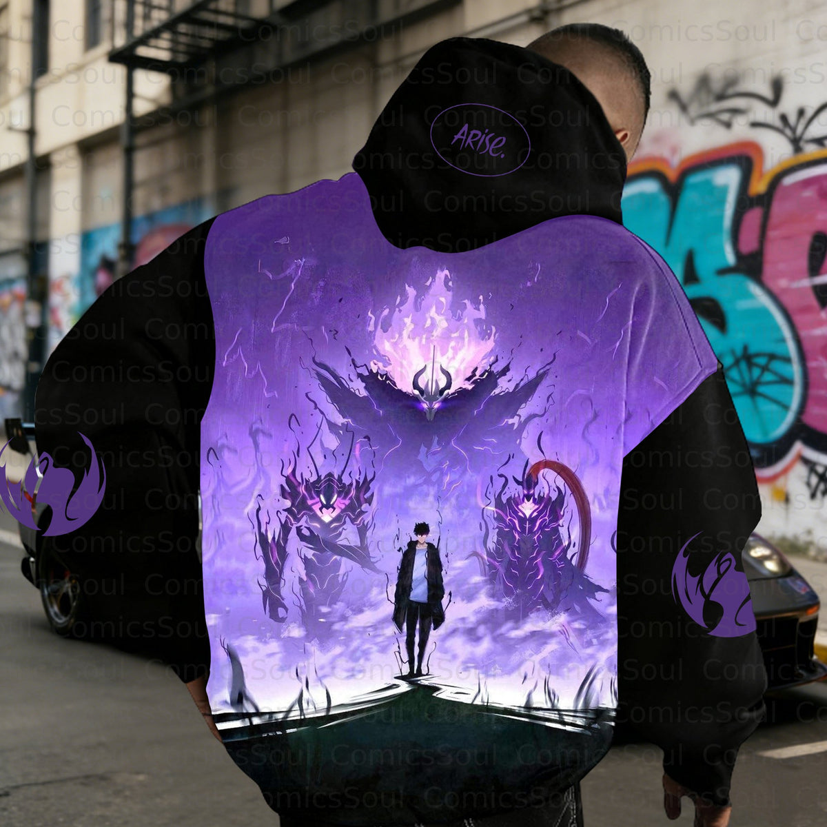 SL-Unisex Graphic Streetwear Vintage Plush  Hoodie