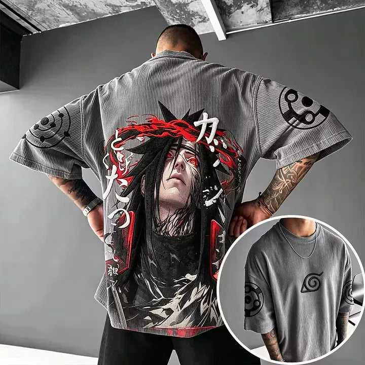 NINDO Madara Uchiha Vintage Corduroy T-Shirt