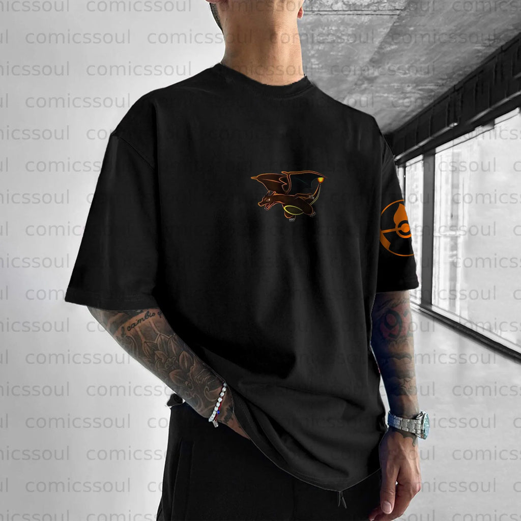 PKM-Unisex Anime Inspired Vintage T-Shirt