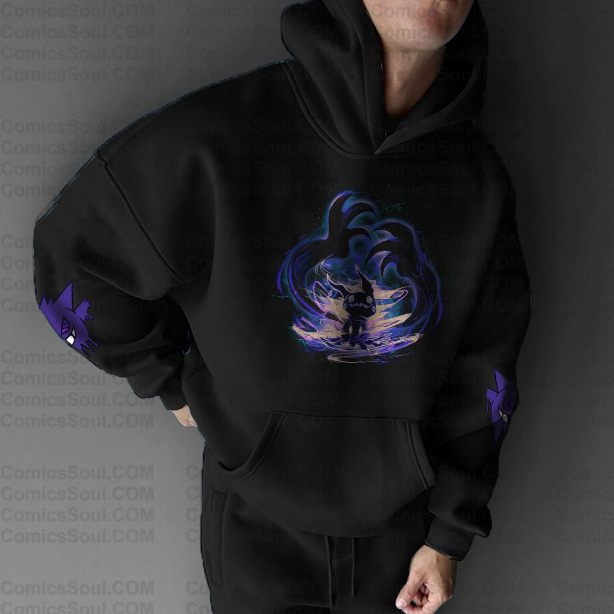 PKM-Unisex Anime Graphic Streetwear Vintage Hoodie