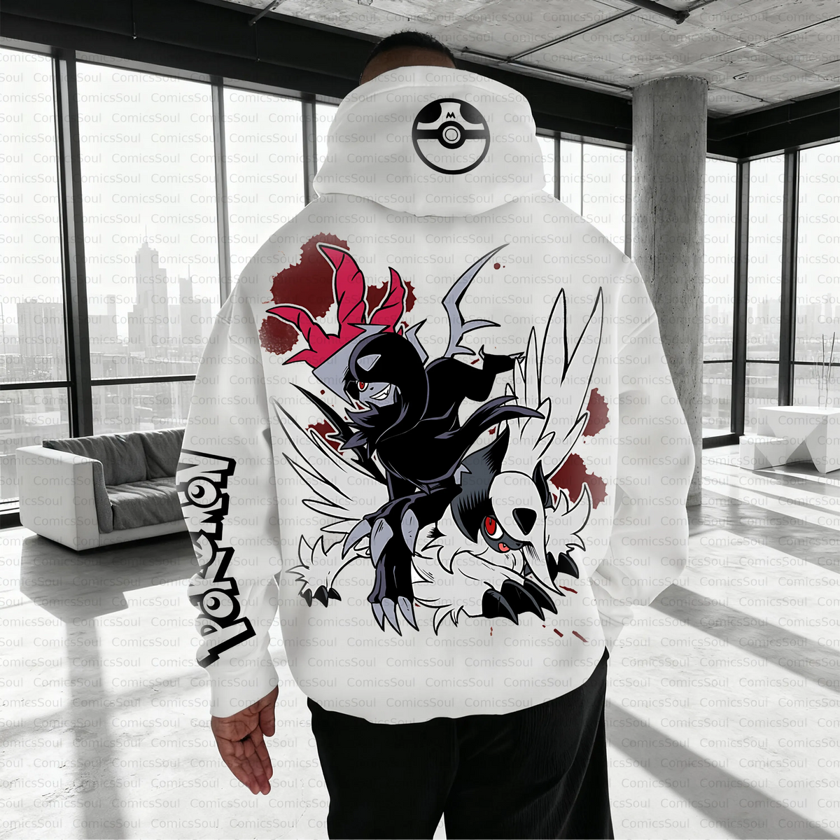 PKM-Unisex Anime Inspired Vintage Plush Hoodie