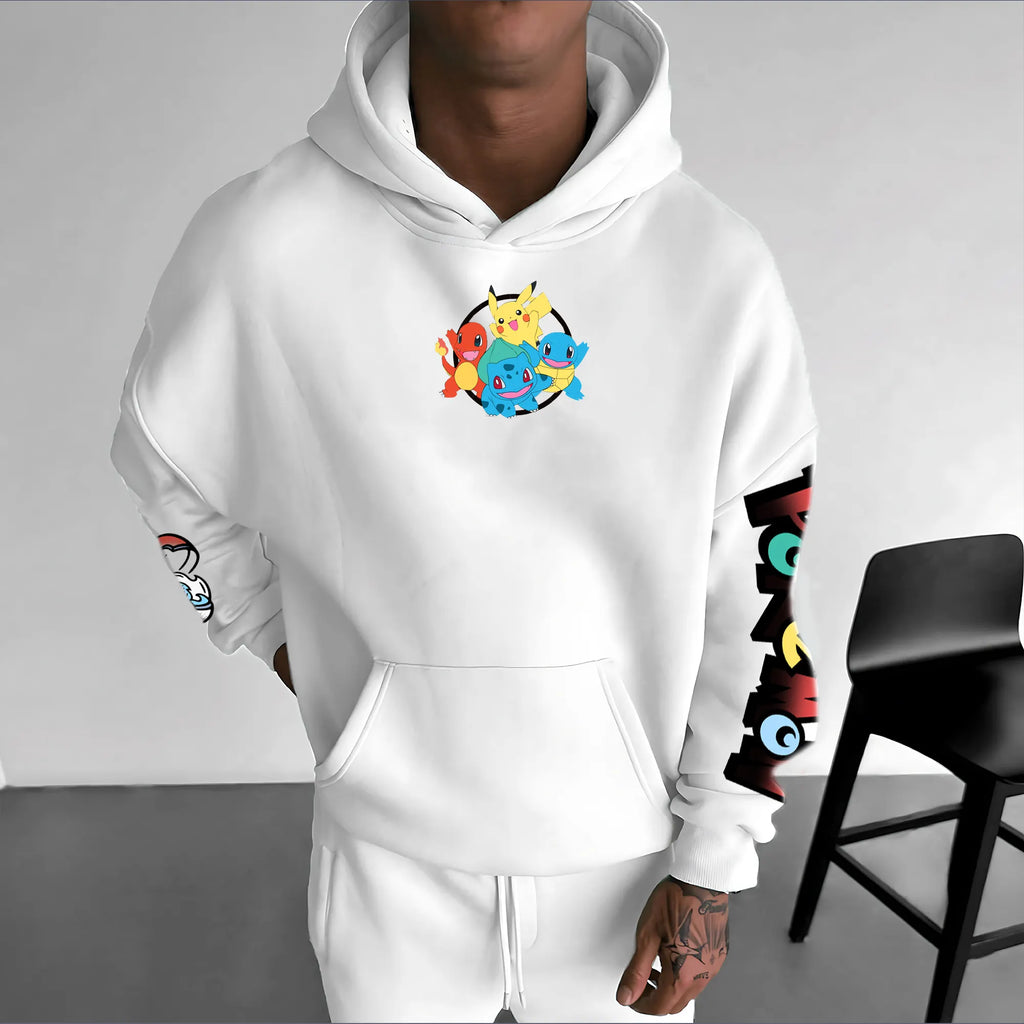 PKM-Unisex Anime Graphic Streetwear Vintage Hoodie