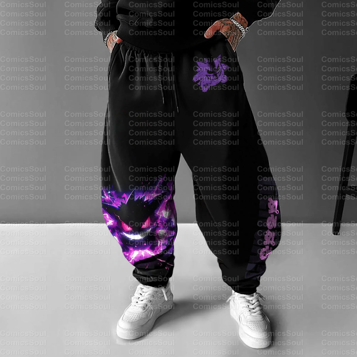 PKM-Unisex Anime Inspired Vintage Pants