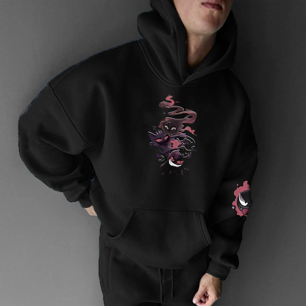 PKM-Unisex Anime Graphic Streetwear Vintage Hoodie