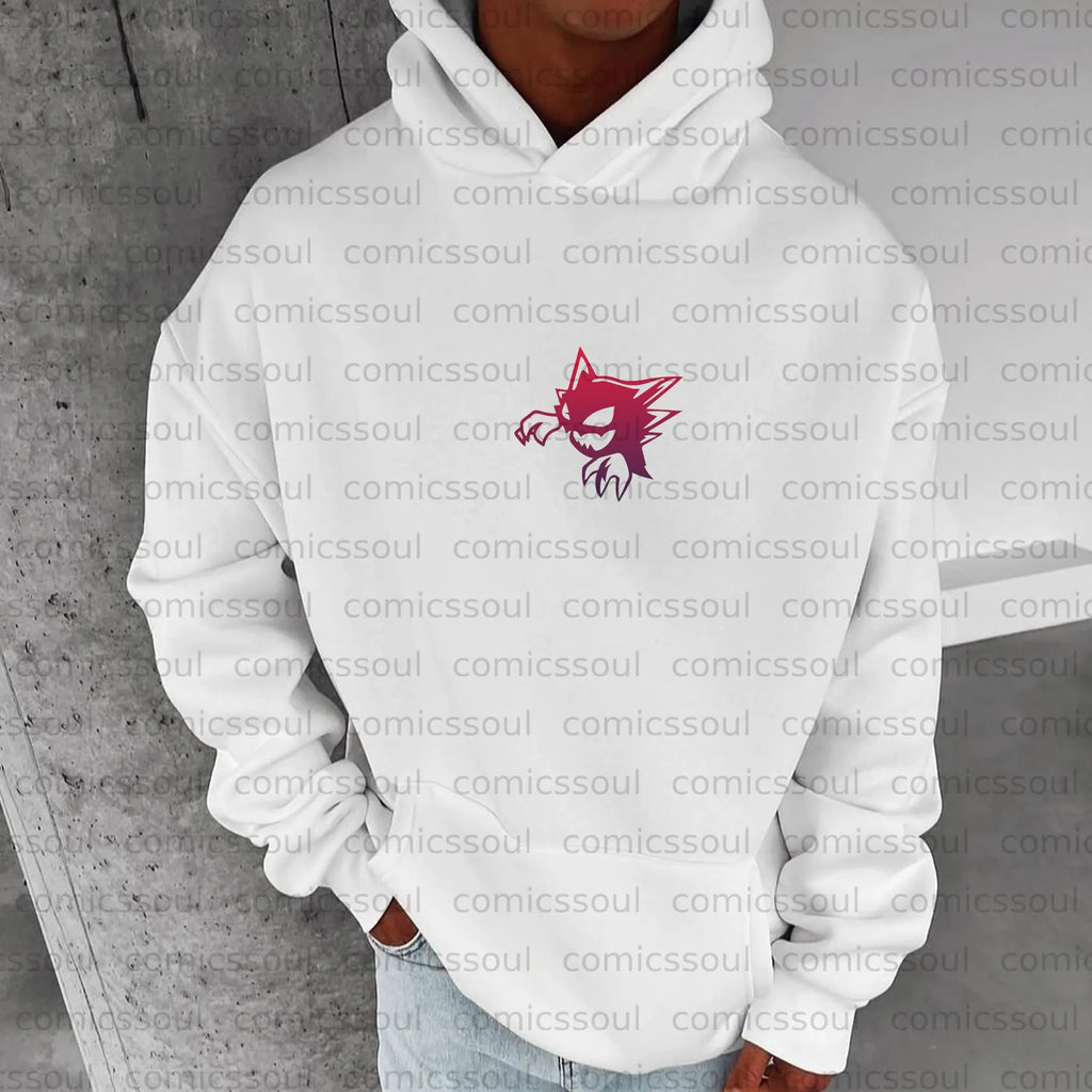 PKM-Unisex Anime Graphic Streetwear Vintage Plush Hoodie