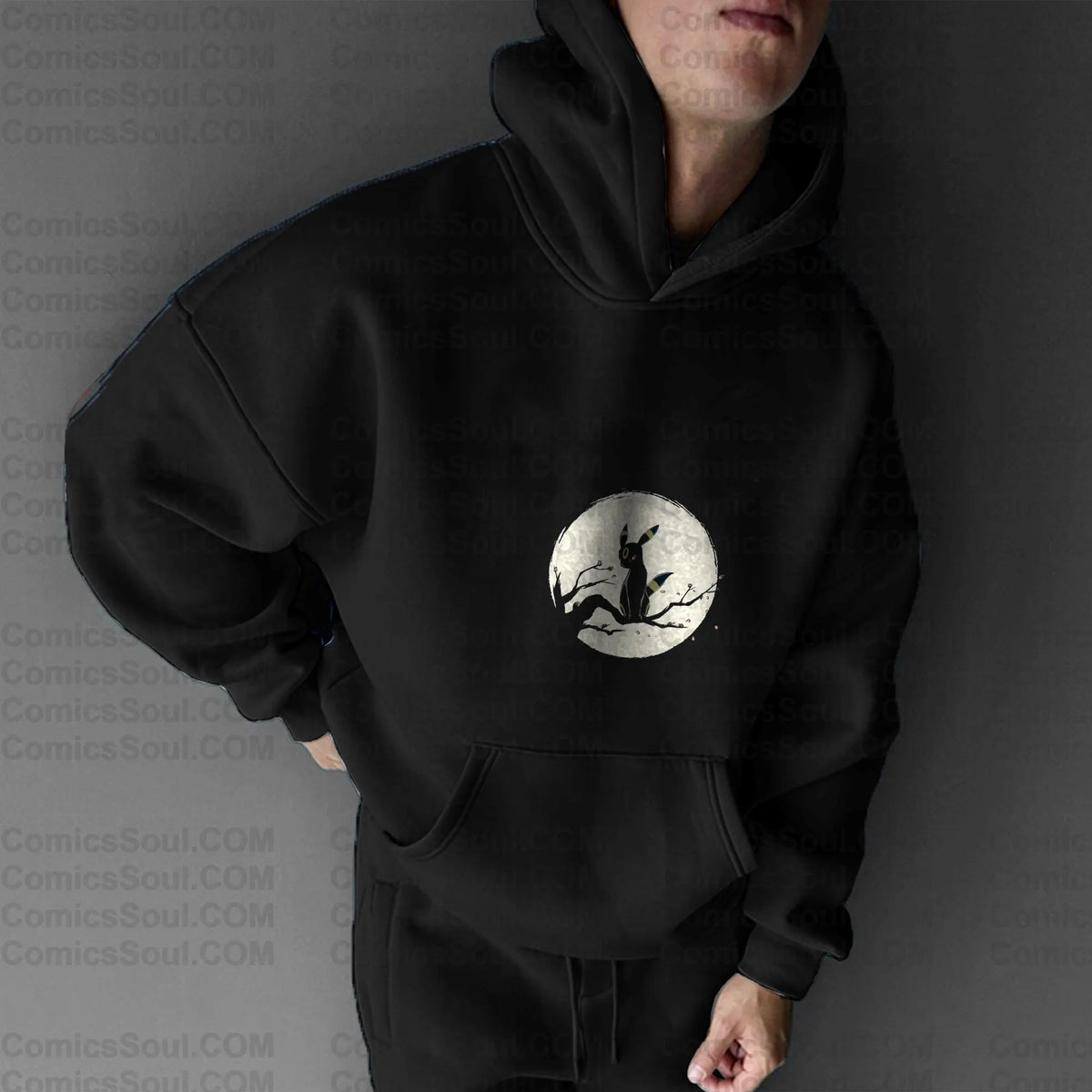 PKM-Plus Velvet Unisex Anime Graphic Streetwear Vintage Hoodie