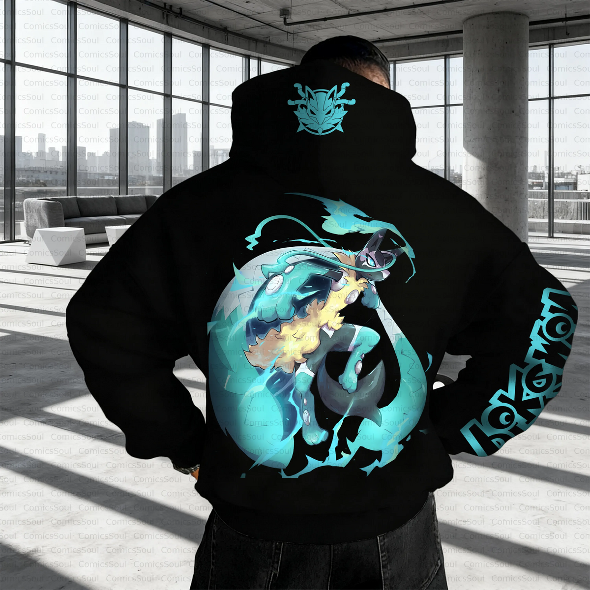 PKM-Unisex Anime Inspired Vintage Plush Hoodie