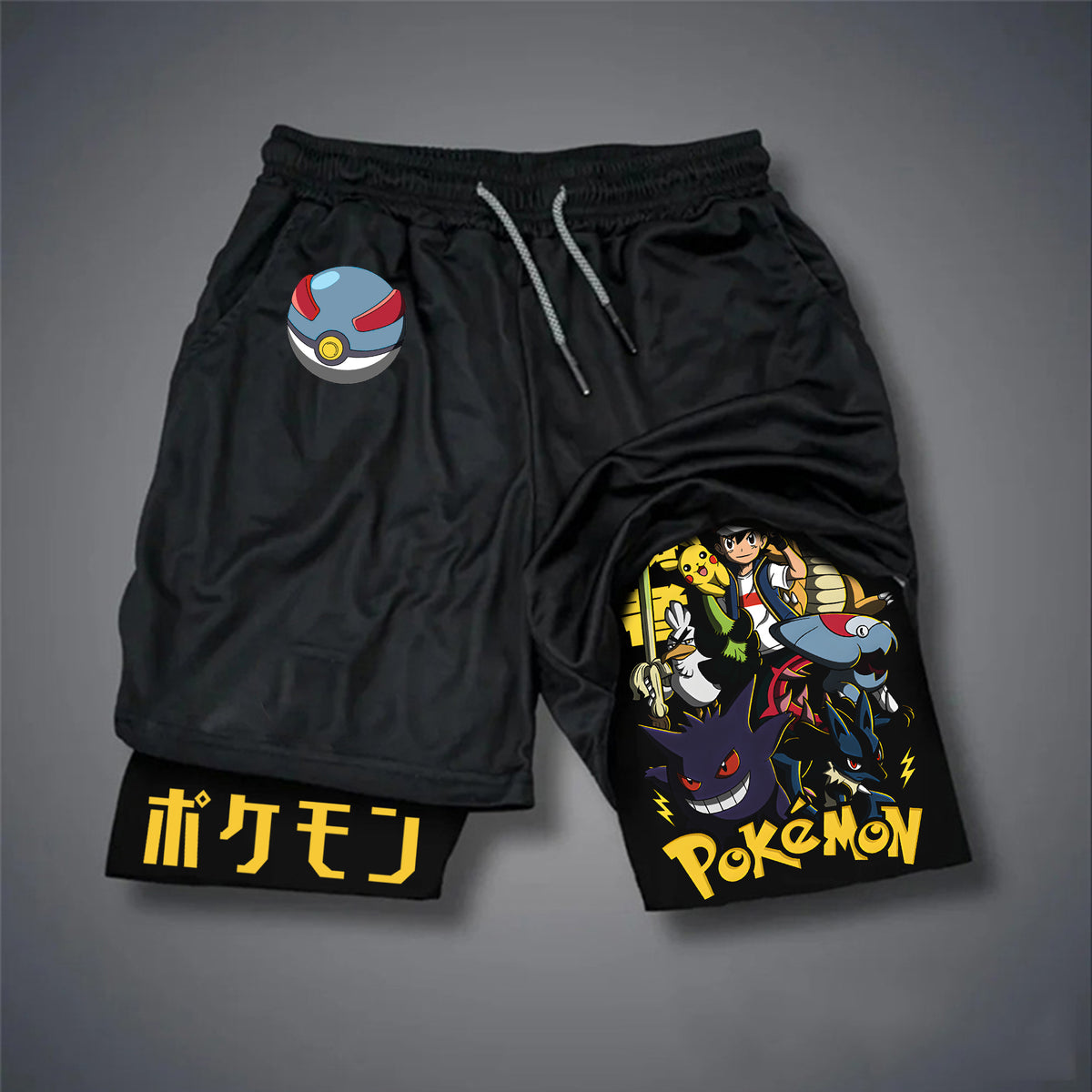 PKM-Unisex Casual Anime Streetwear Shorts