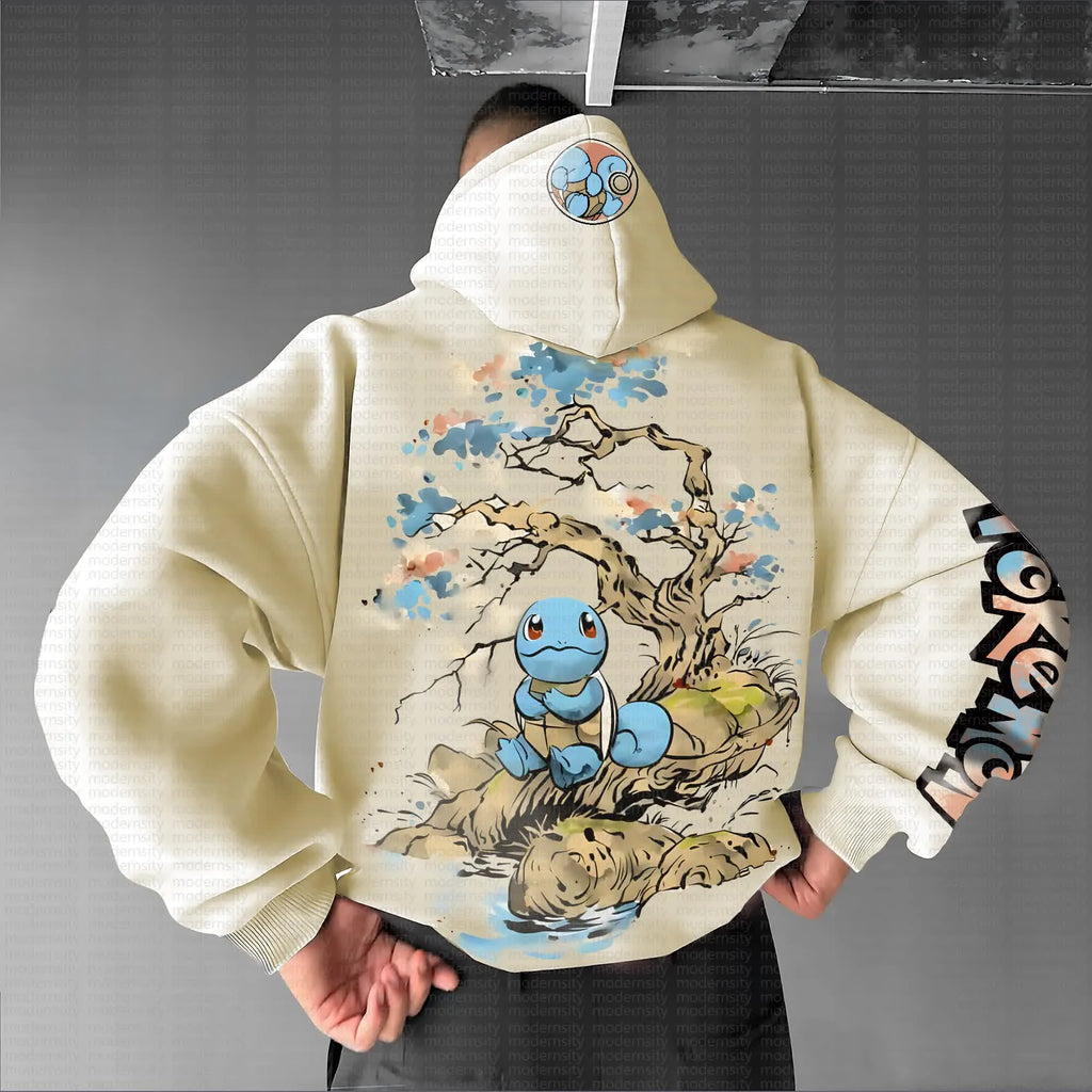 PKM-Unisex Anime Graphic Streetwear Vintage Hoodie
