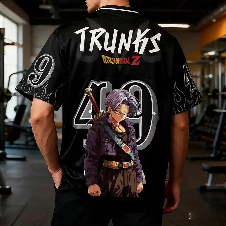 Dragon Ball Unisex Anime Retro Mesh Sports Jersey T-Shirt