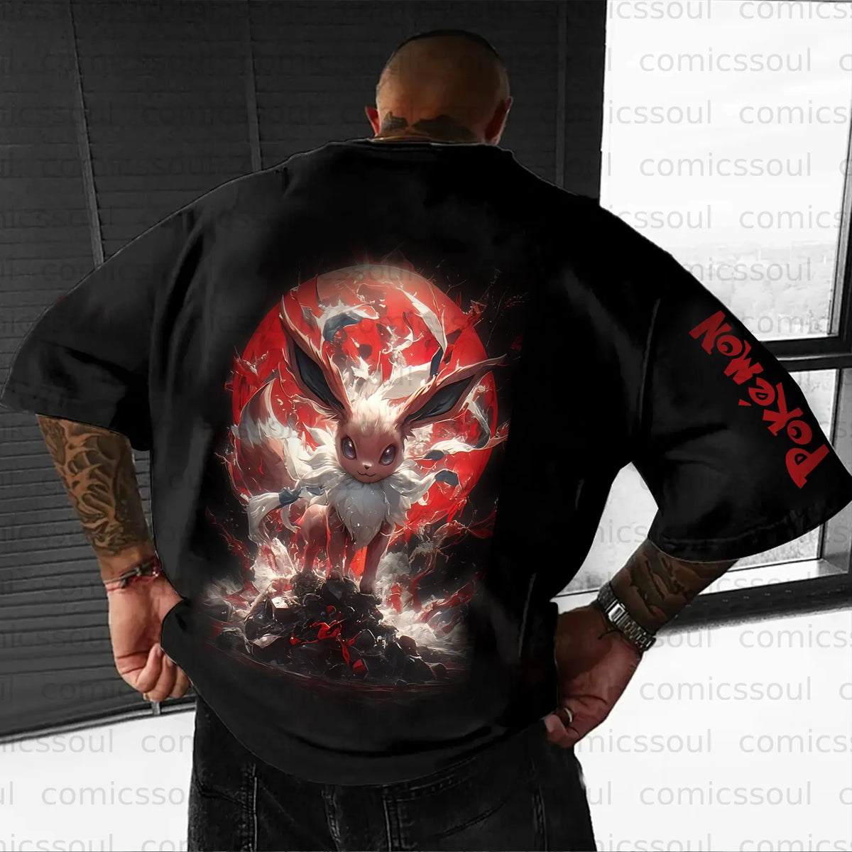 PKM-Unisex Anime Inspired Vintage T-Shirt