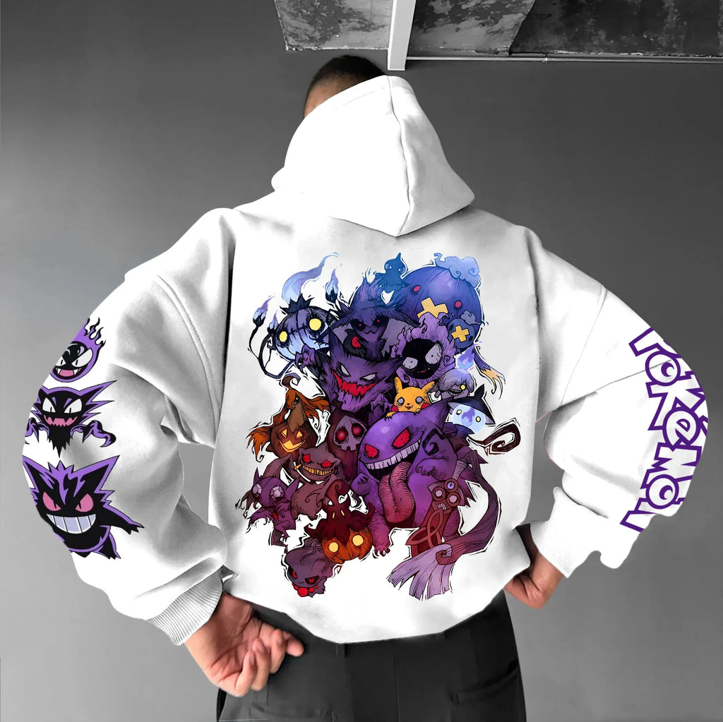PKM-Unisex Anime Graphic Streetwear Vintage Hoodie