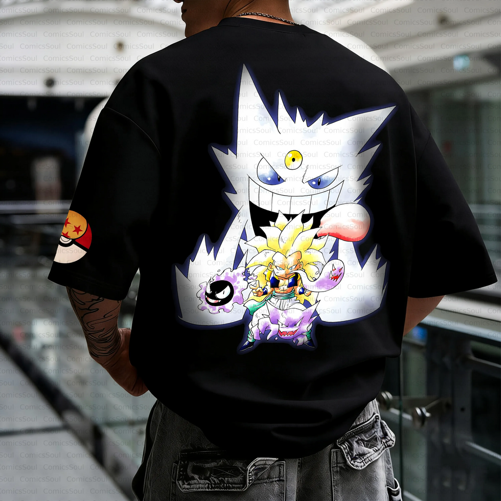 PKM-Unisex Anime Inspired Vintage T-Shirt