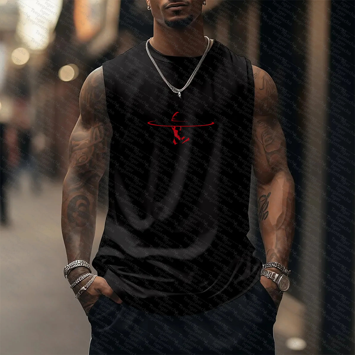 MK-Unisex Casual   Tank Top