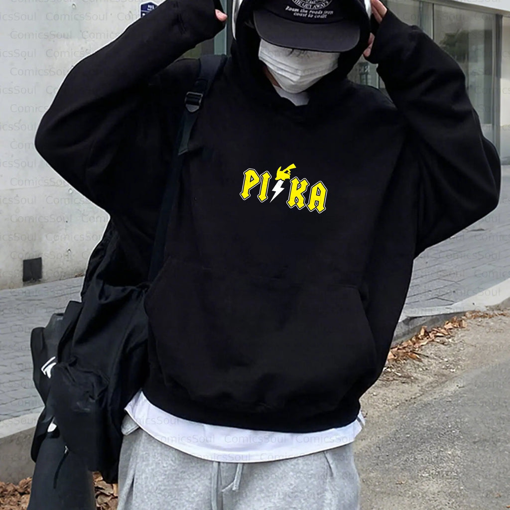 PKM-Unisex Anime Inspired Vintage Plush Hoodie
