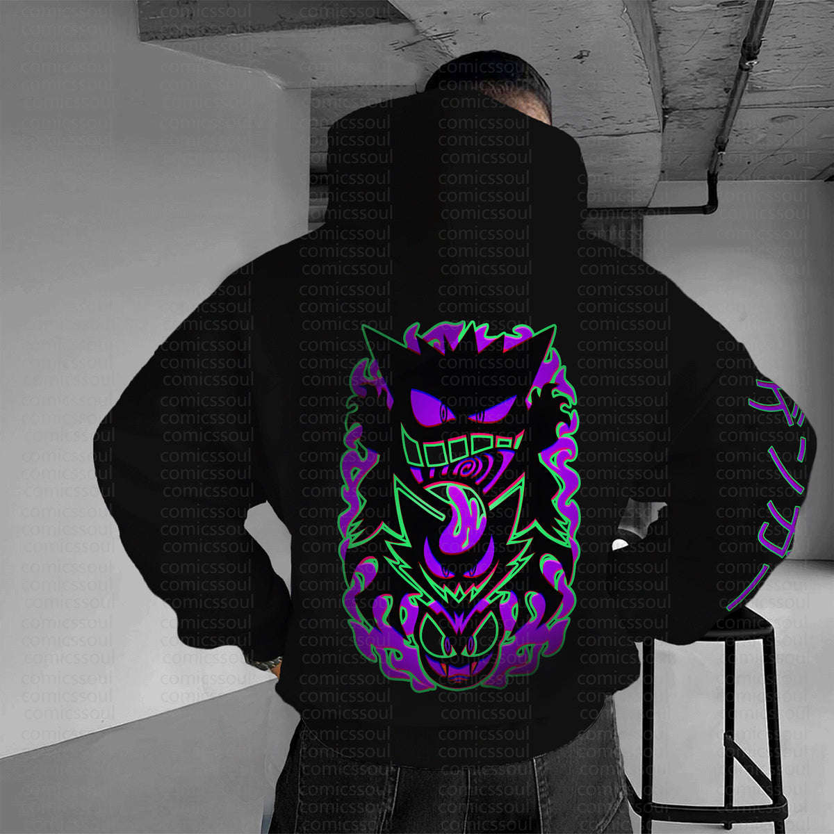 PKM-Unisex Anime Graphic Streetwear Vintage Hoodie