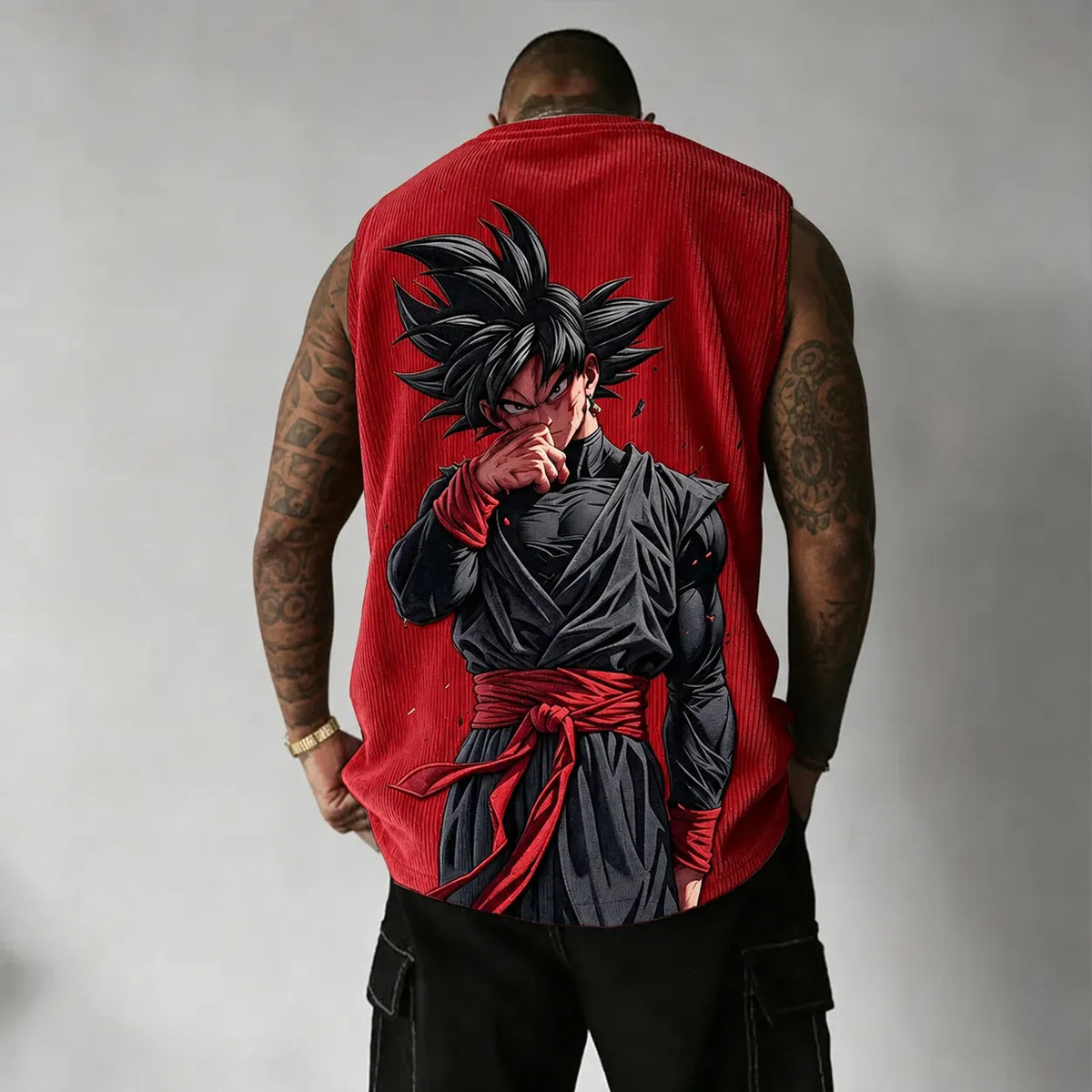 Dragon Ball Unisex Anime-Style Retro Corduroy Tank Top