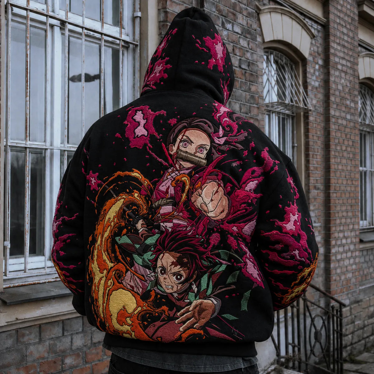 KNY Vintage Anime Print Hoodie
