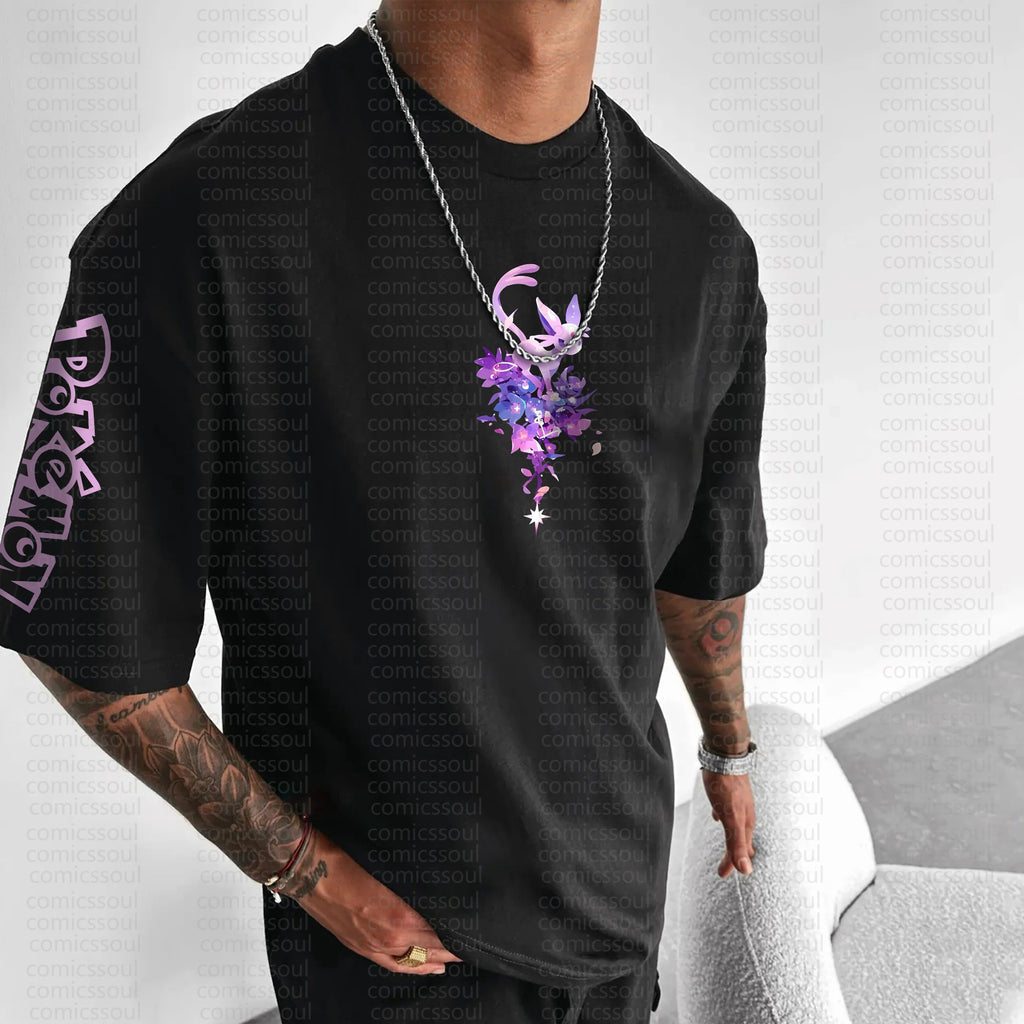 PKM-Unisex Anime Inspired Vintage T-Shirt