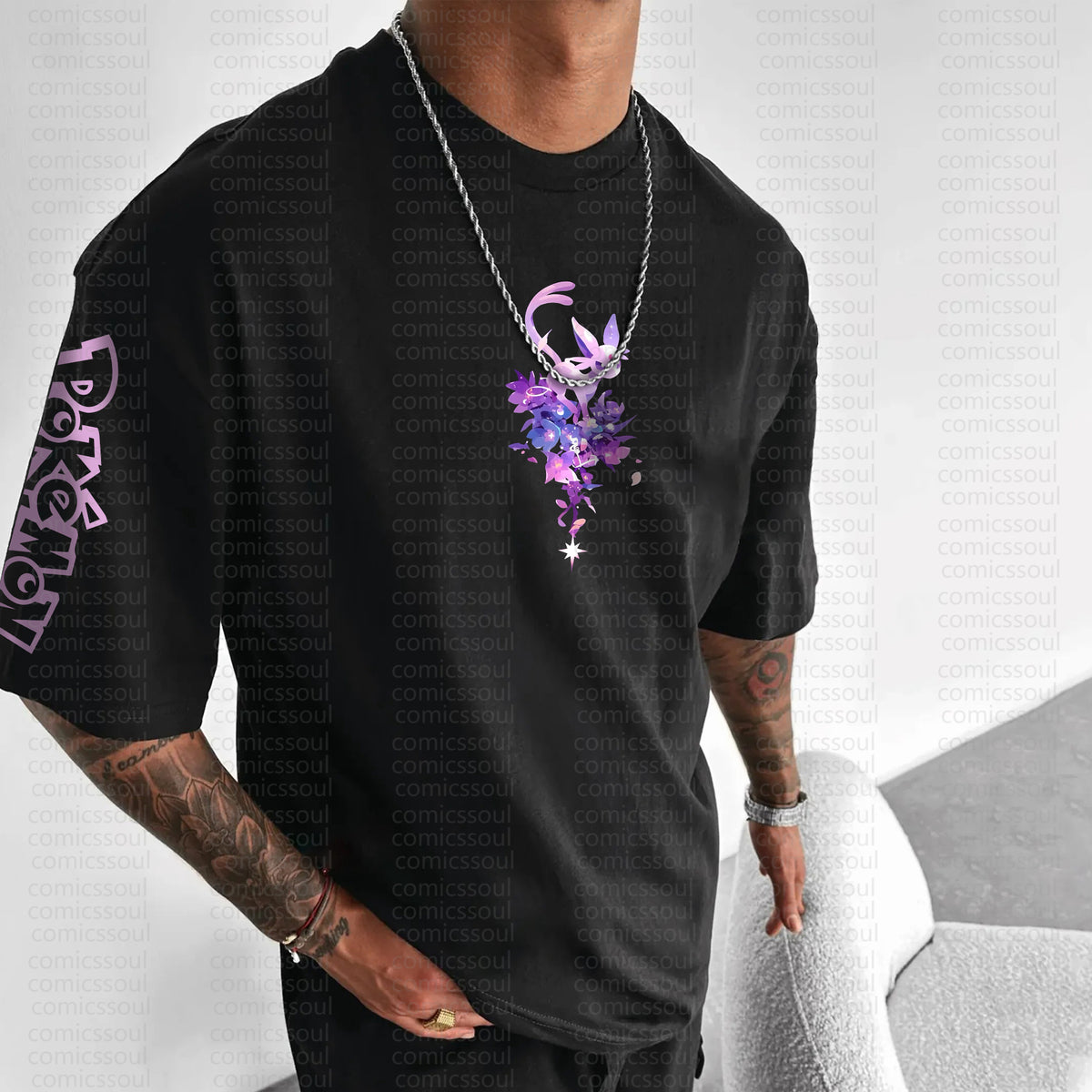 PKM-Unisex Anime Inspired Vintage T-Shirt