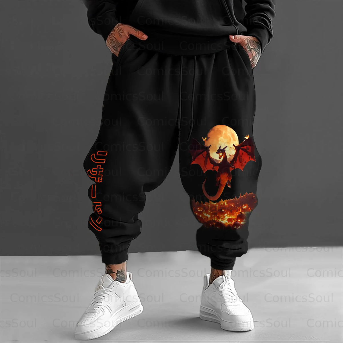 PKM-Unisex Halloween Anime Inspired Vintage Pants