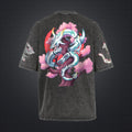 PKM-Unisex Anime Style Vintage Washed T-Shirt