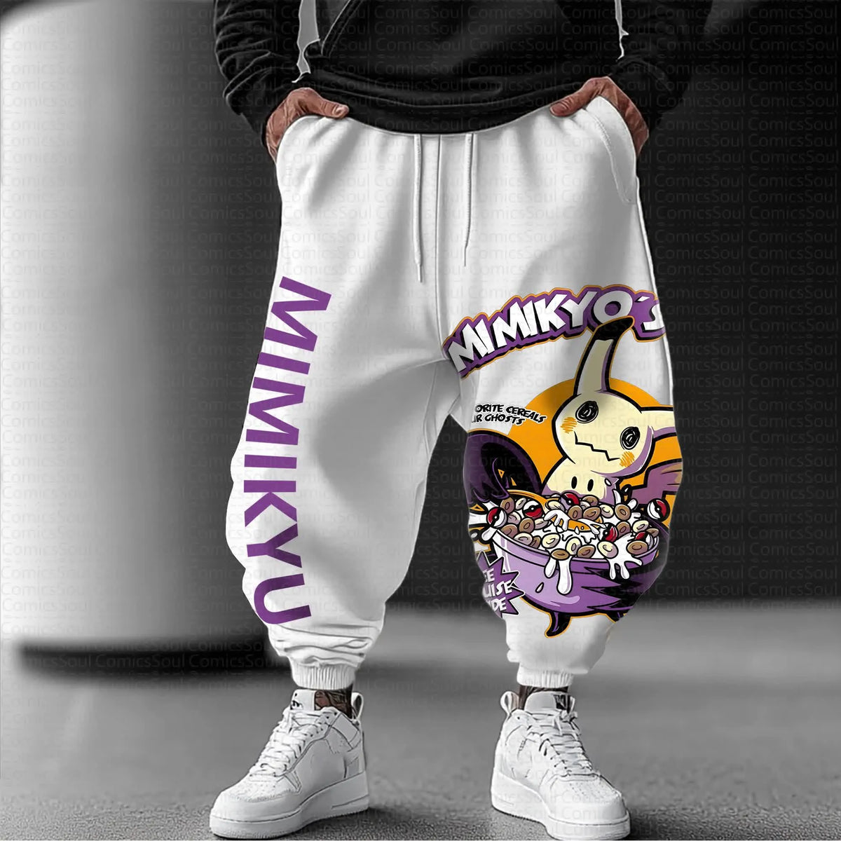 PKM-Unisex Anime Inspired Vintage Pants