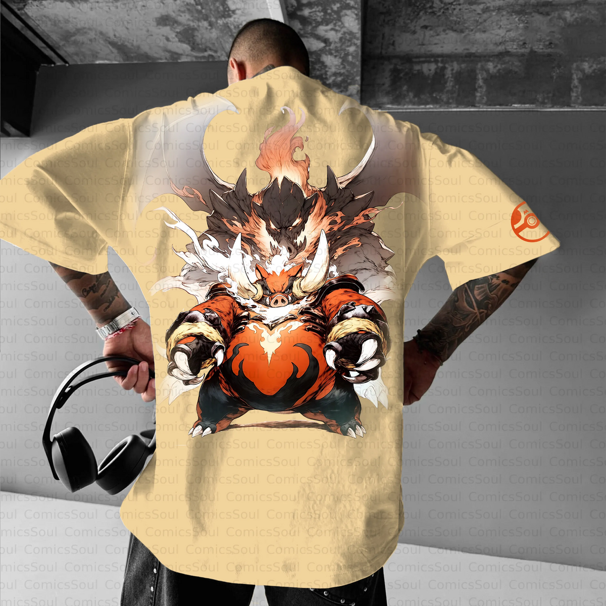 PKM-Unisex Anime Inspired Vintage T-Shirt