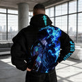 SL-Unisex Anime Graphic Streetwear Wintage Plush Hoodie