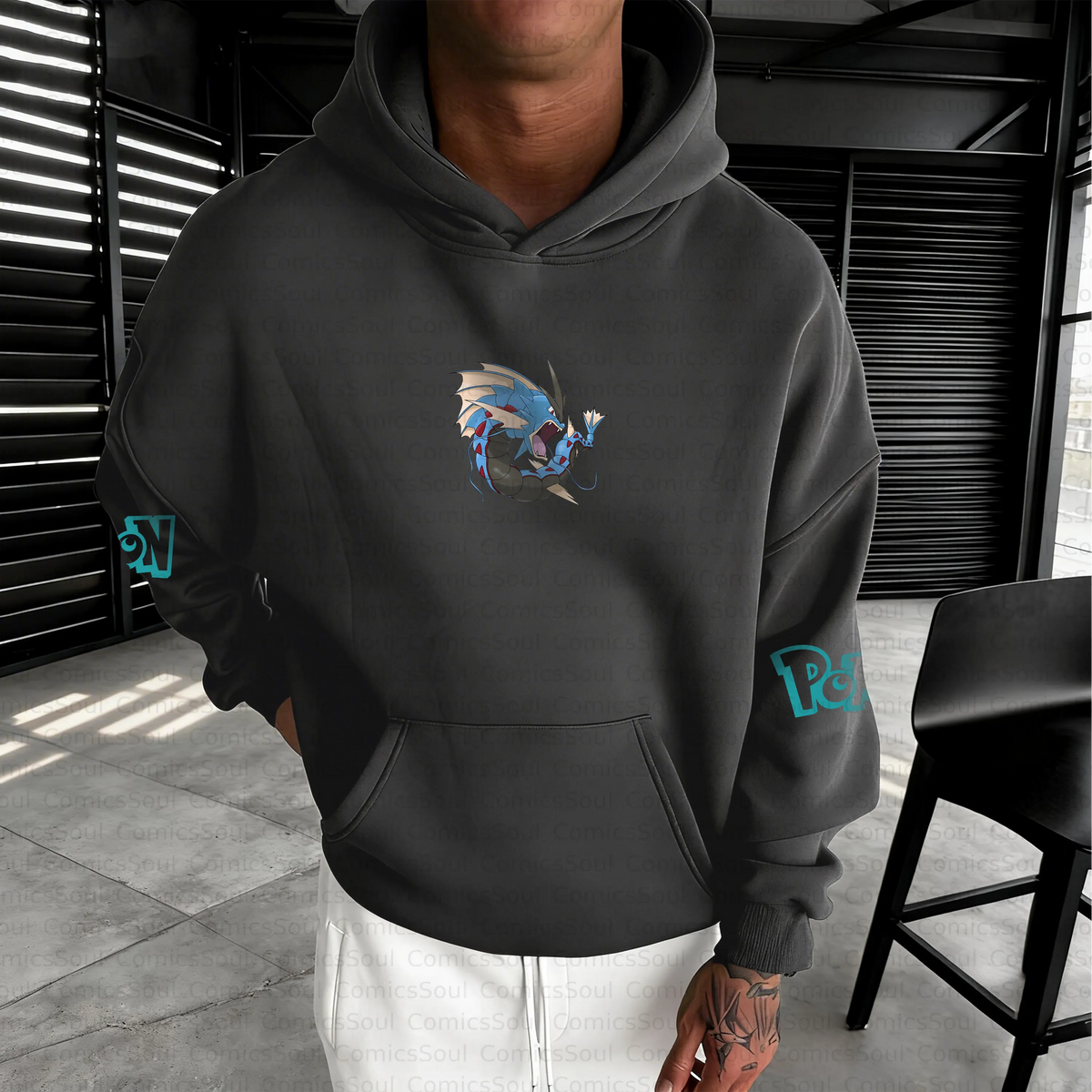 PKM-Unisex Anime Inspired Vintage Plush Hoodie