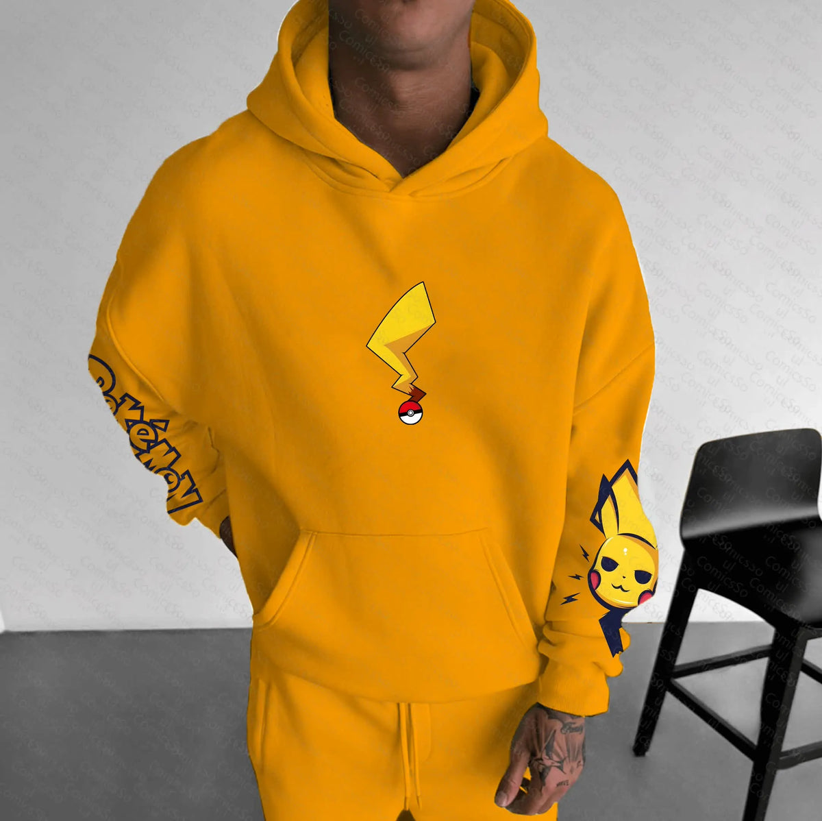 PKM-Unisex Anime Graphic Streetwear Vintage Hoodie