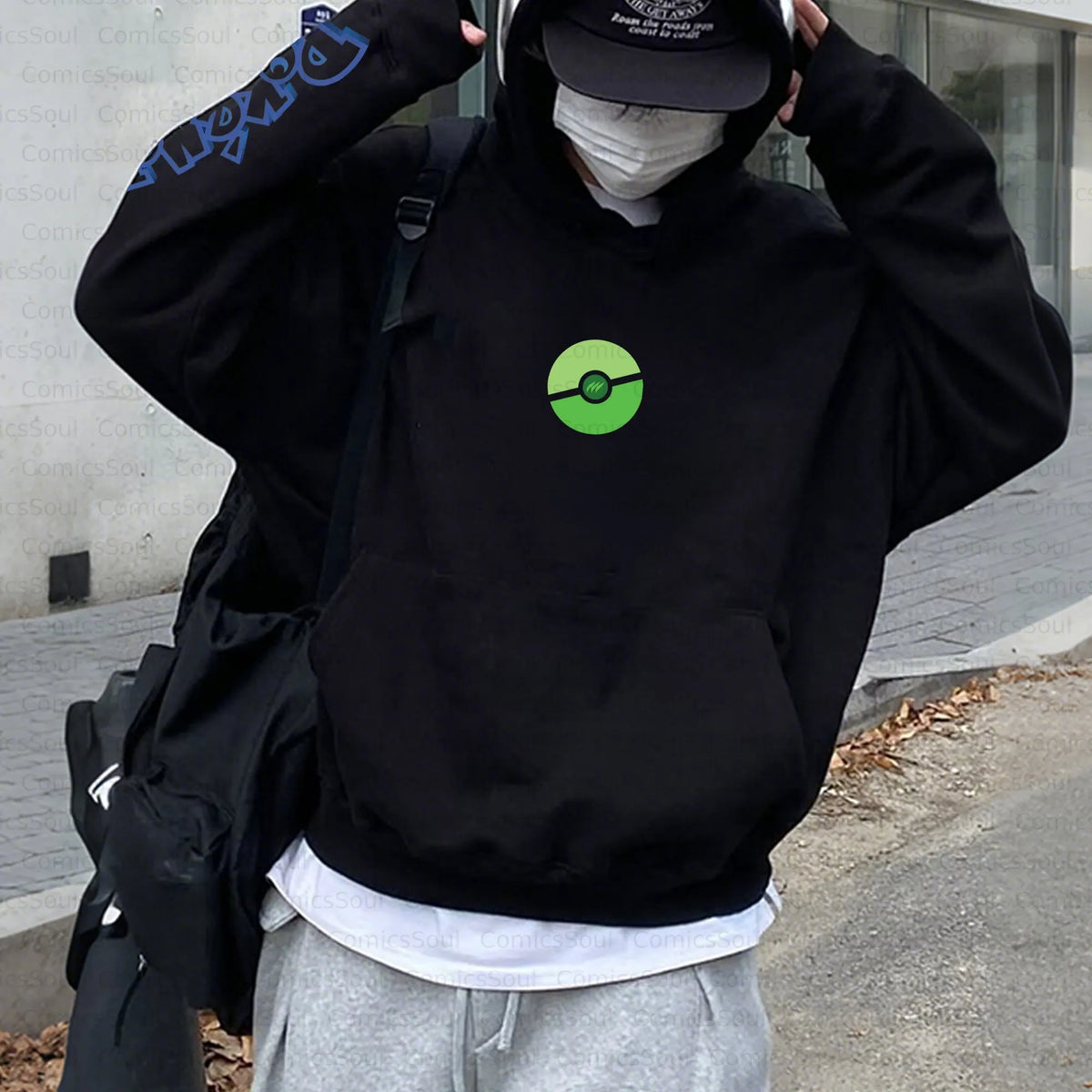 PKM-Unisex Anime Inspired Vintage Plush Hoodie
