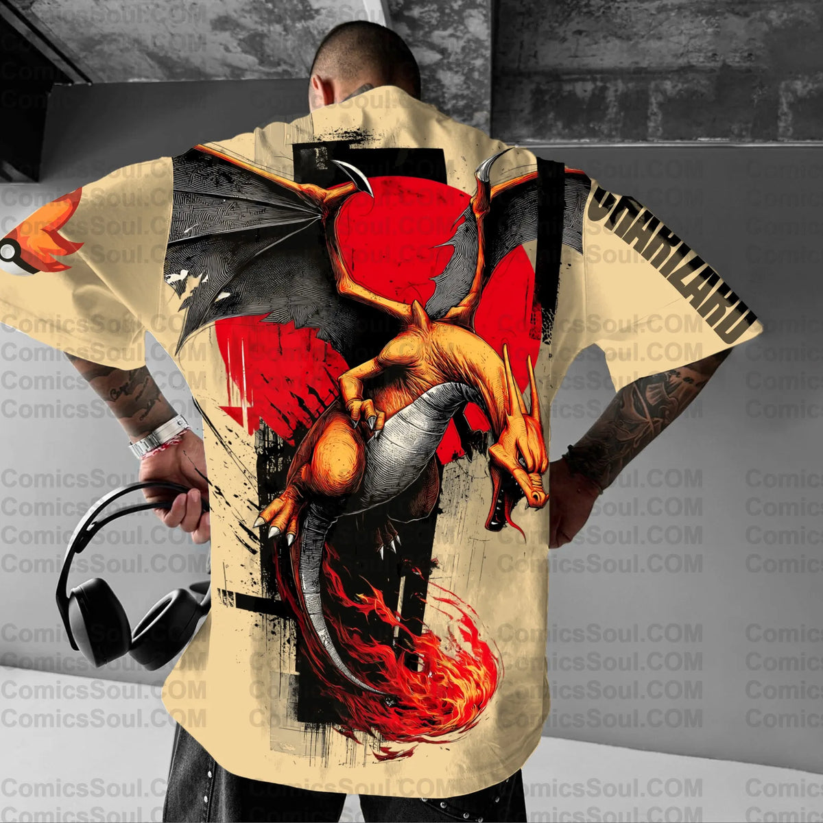 PKM-Unisex Anime Inspired Vintage T-Shirt