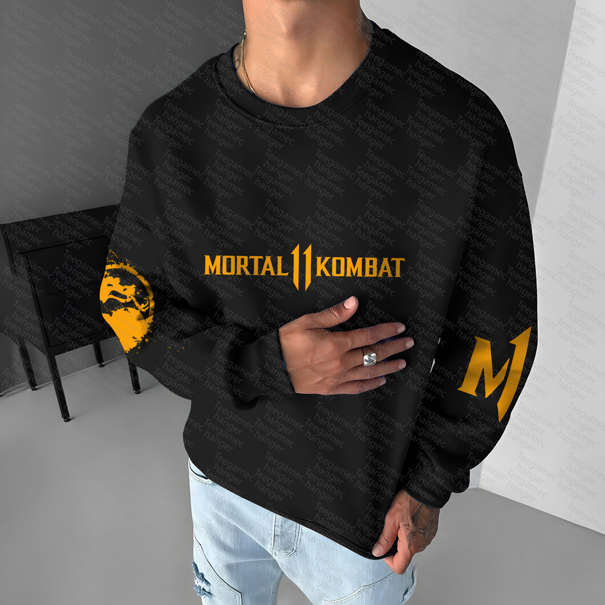 MK-Unisex Anime Graphic Inspired Vintage Sweatshirt