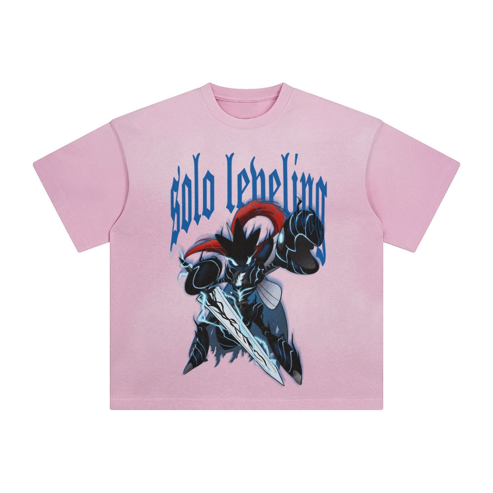 SL-Unisex Anime Inspired Washed  Vintage T-Shirt
