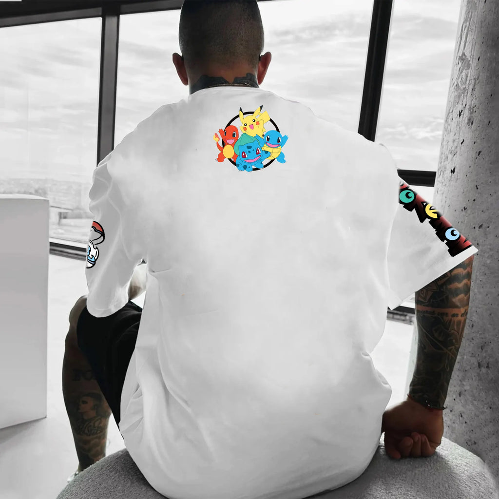 PKM-Unisex Anime Inspired Vintage T-Shirt