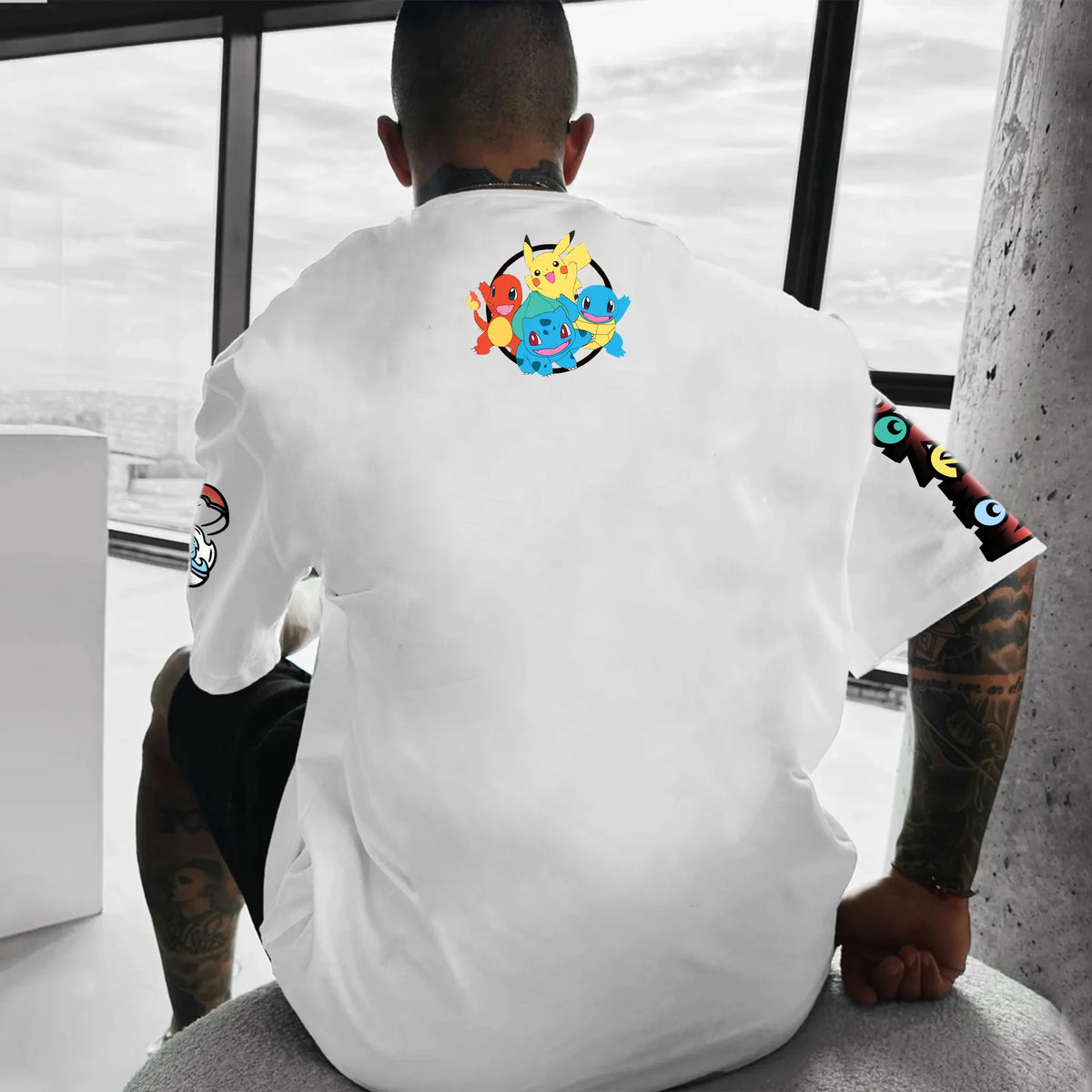 PKM-Unisex Anime Inspired Vintage T-Shirt