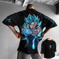 Dragon Ball Unisex Anime-Style Retro Corduroy Oversized T-Shirt