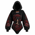 NINDO Women's Anime-Print Hooded Romper Set
