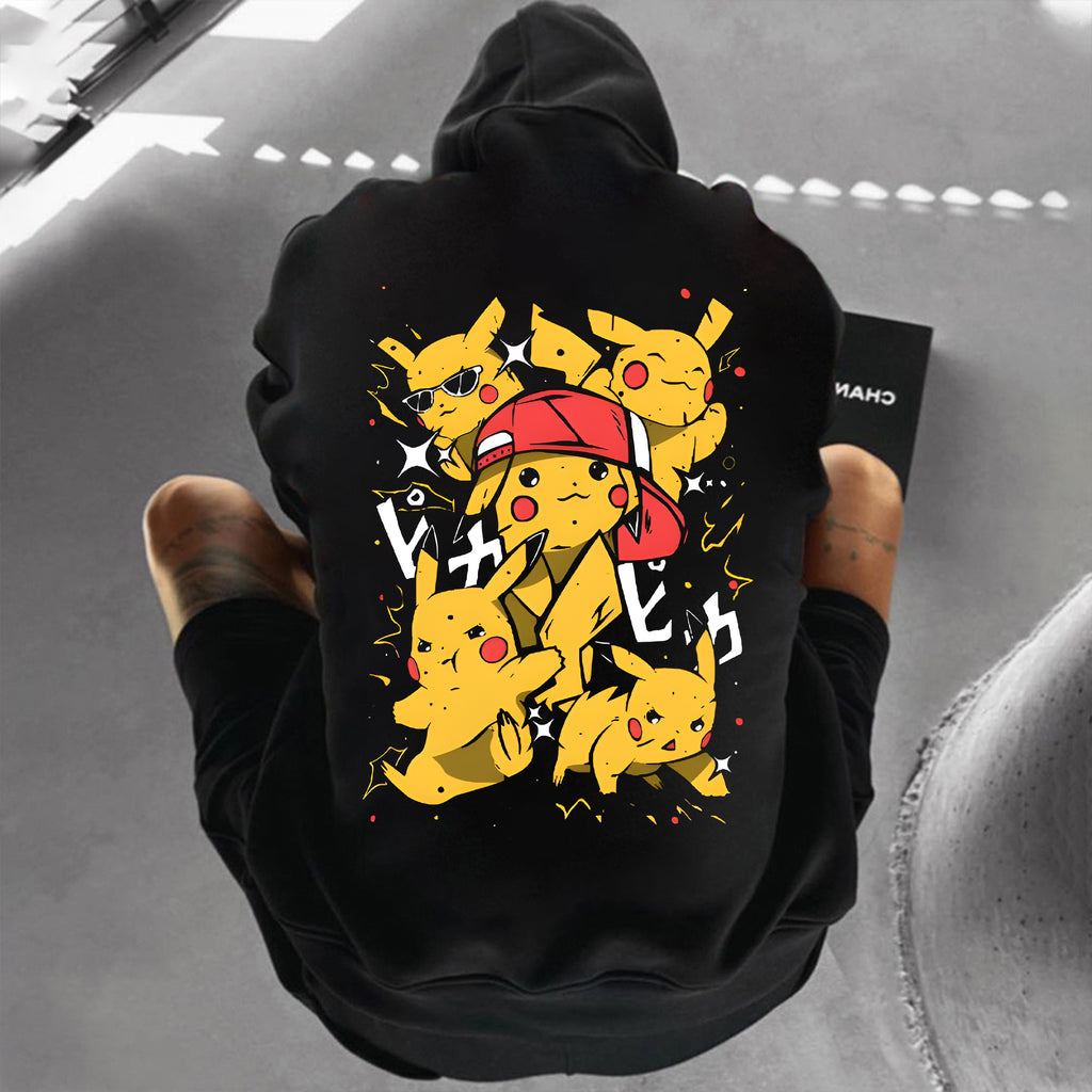 PKM-Unisex Anime Graphic Streetwear Vintage Hoodie