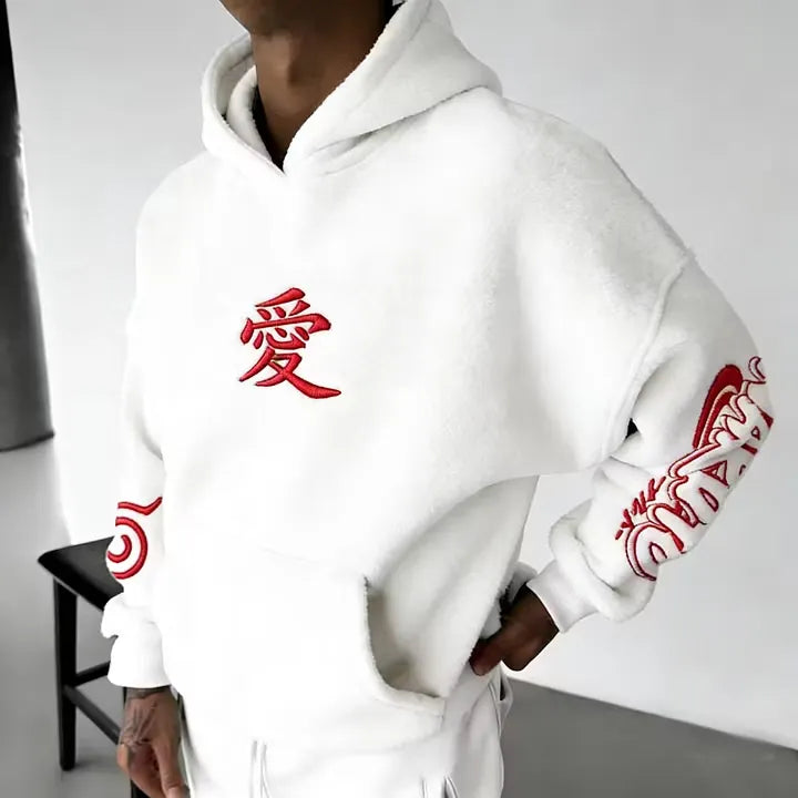NINDO Color Blocked Plush Hoodie