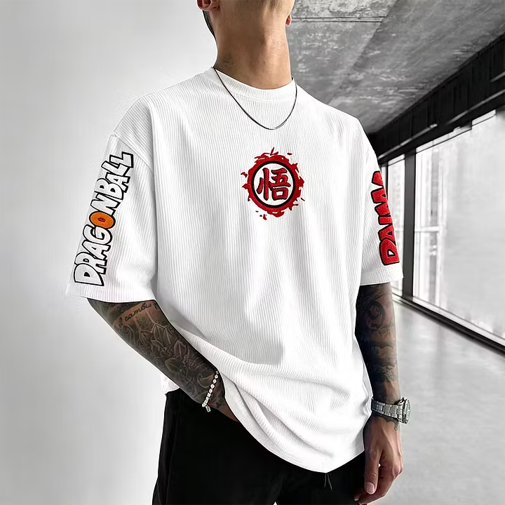 Dragon Ball Unisex Anime Inspired Vintage Corduroy T-Shirt
