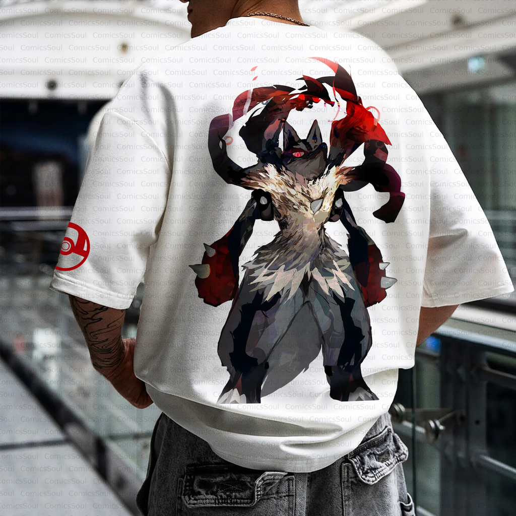 PKM-Unisex Anime Inspired Vintage T-Shirt