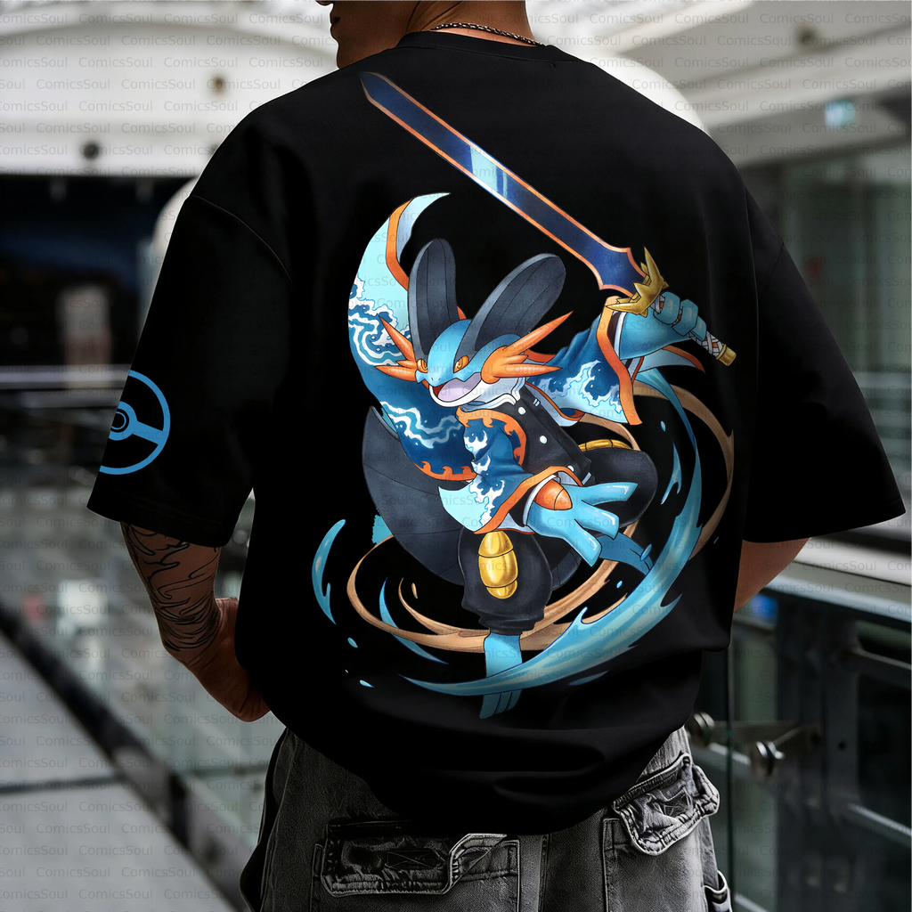 PKM-Unisex Anime Inspired Vintage T-Shirt