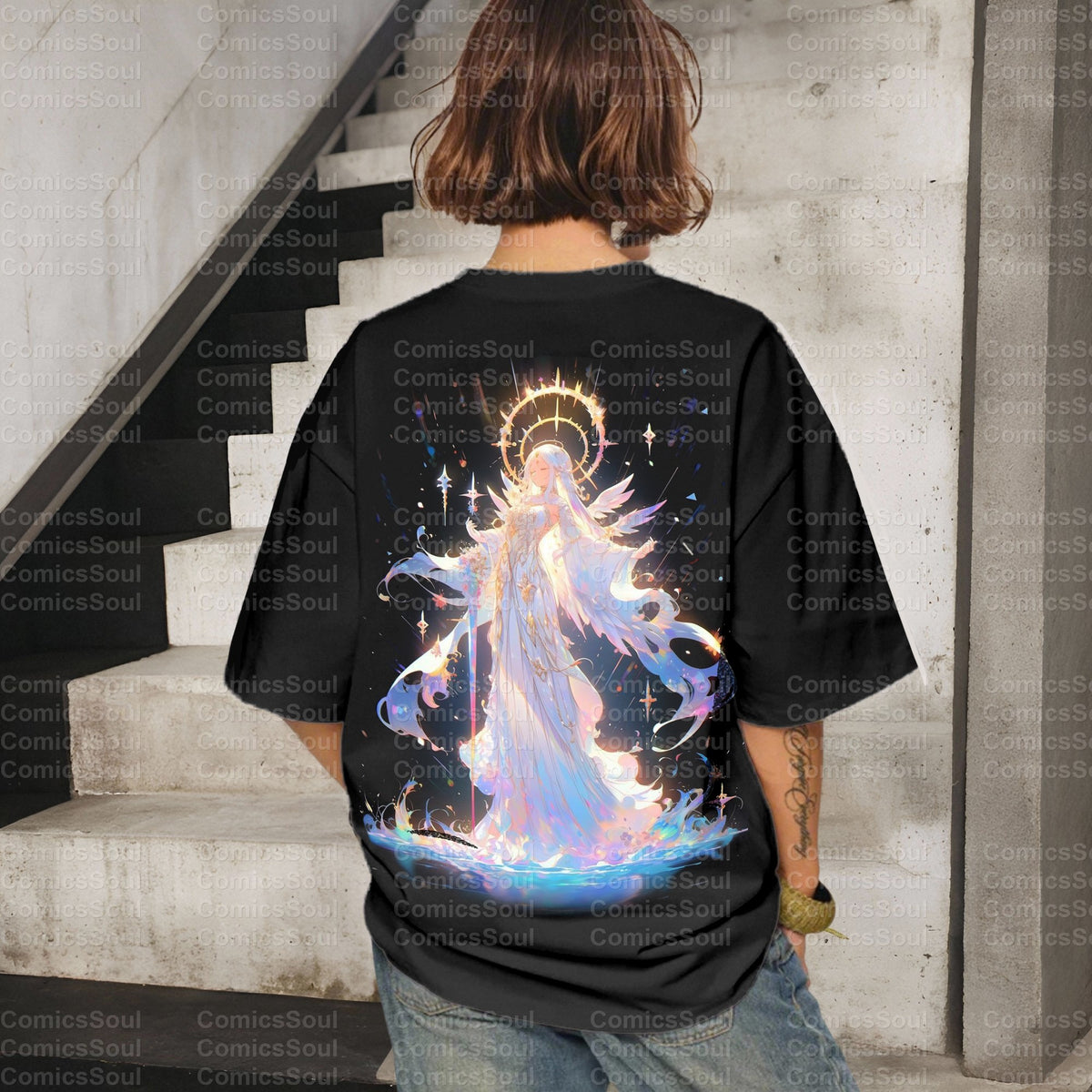 PKM-"Angel Number 222" Anime Inspired Vintage T-Shirt