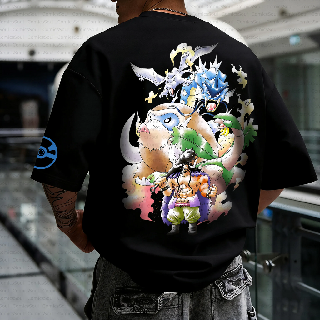 PKM-Unisex Anime Inspired Vintage T-Shirt