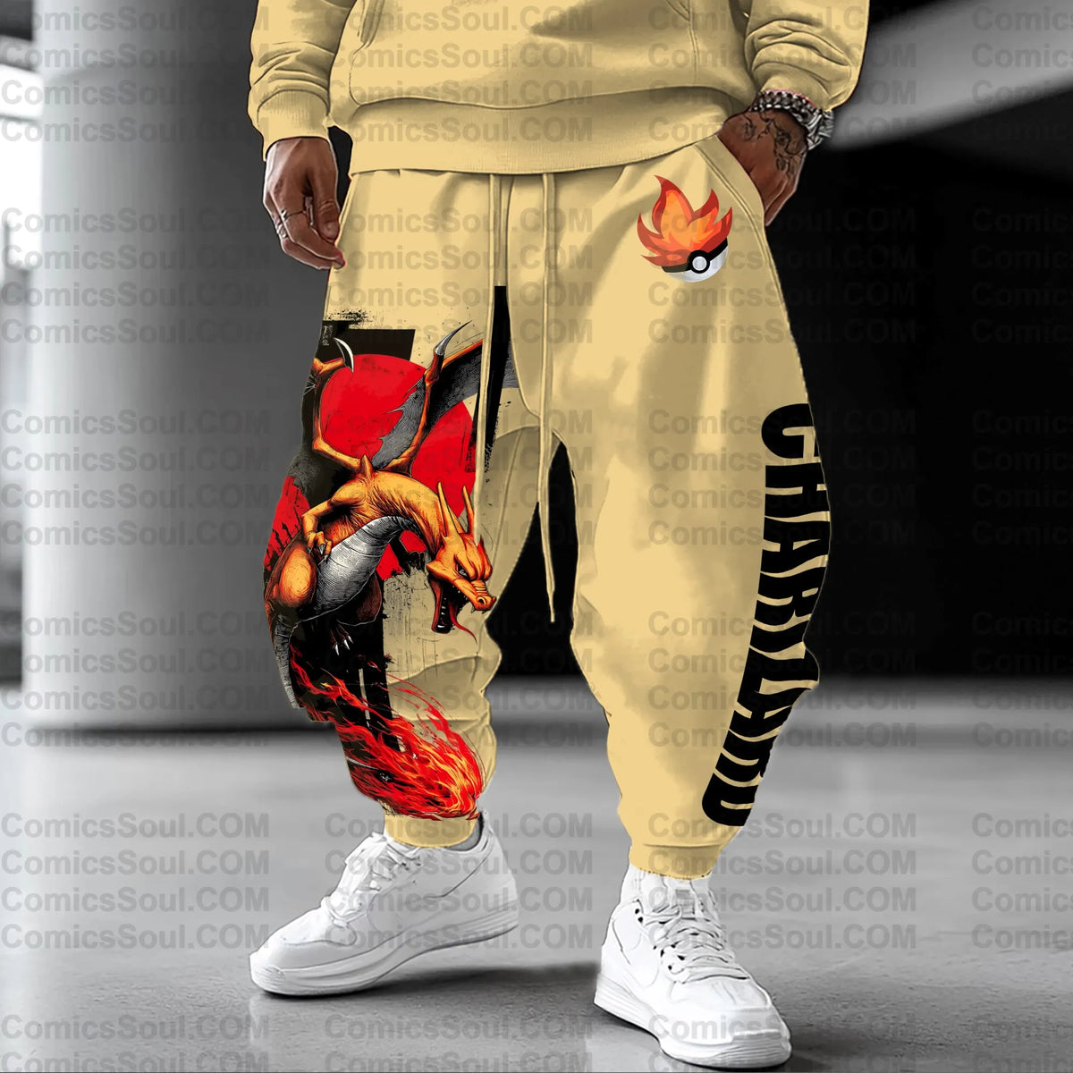 PKM-Unisex Anime Inspired Vintage Pants