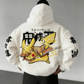 KNY Color-blocked Corduroy Hooded Sweatshirt