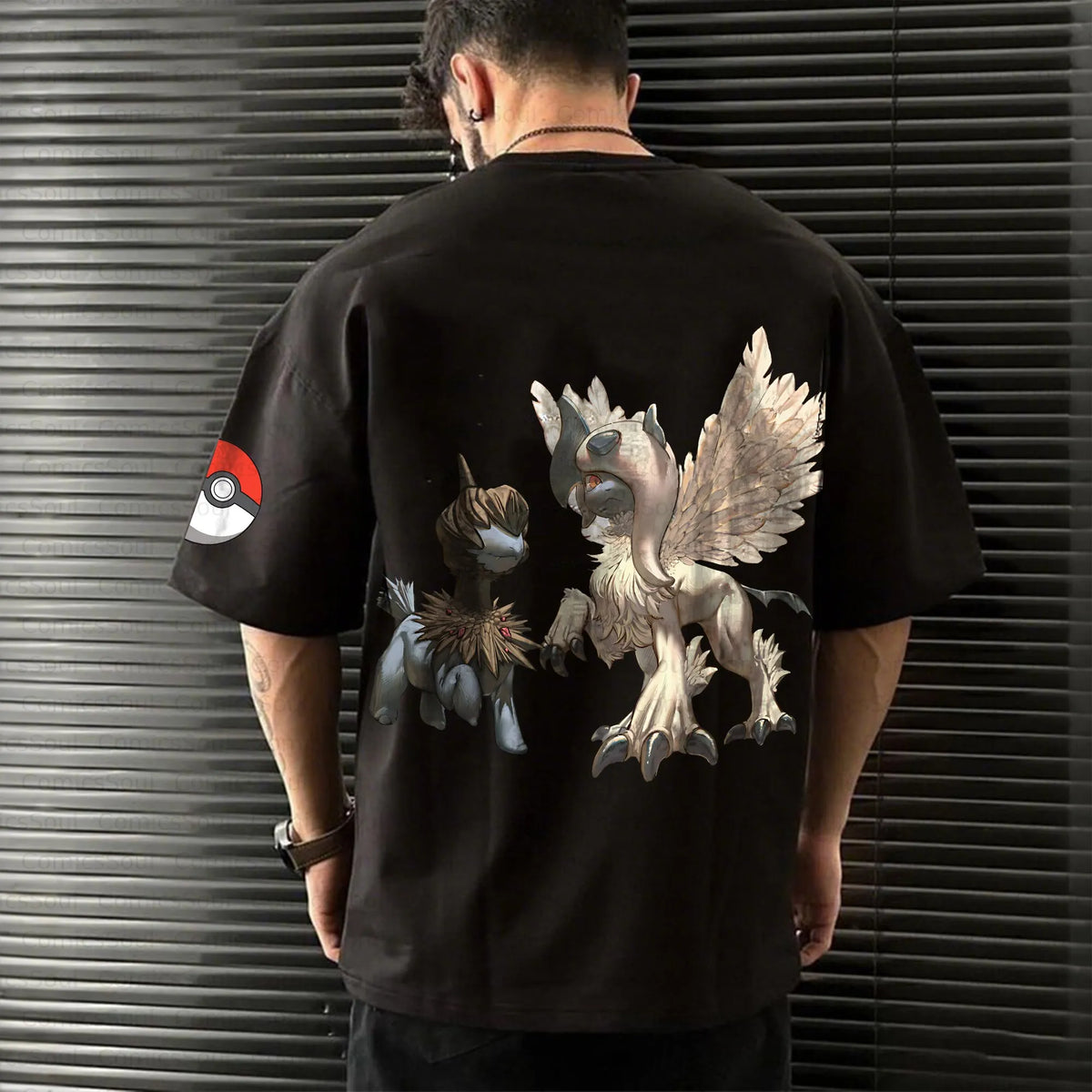 PKM-Unisex Anime Inspired Vintage T-Shirt